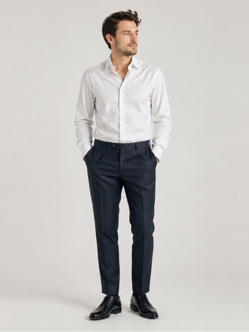 Lanvin Mens Wool Navy Dress Pants Size‎ 34x31
